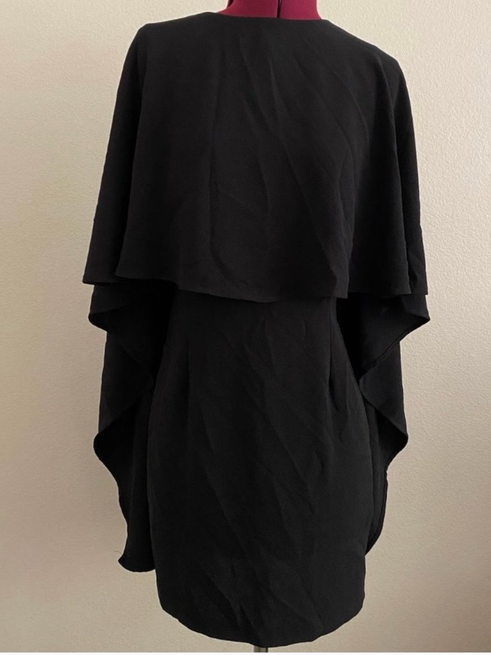 Forever 21 Black Cape-Back Dress